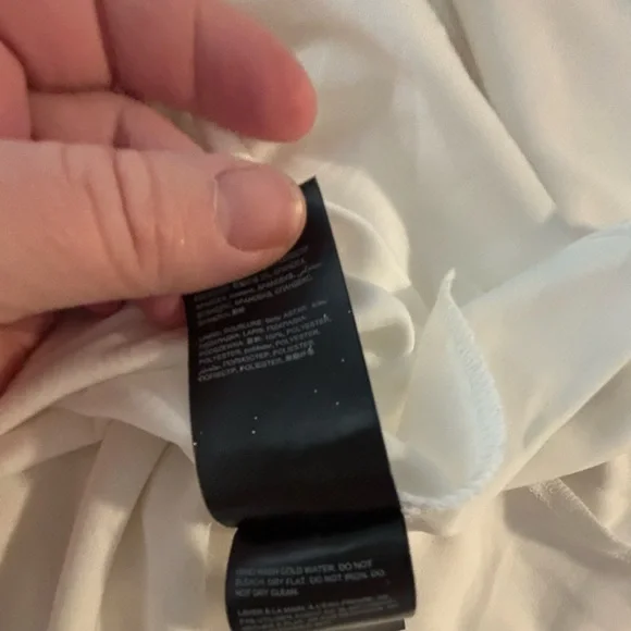 bebe Cream Long Sleeve Dress - Picture 9 of 10